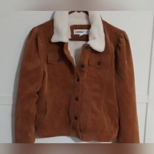 NWOT Andrea Corduroy Jacket with Cream Collar